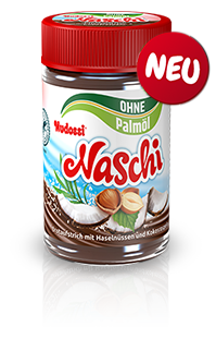 Nudossi Naschi ohne Palmöl 300 g im Glas